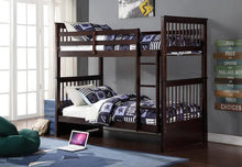 Load image into Gallery viewer, SINGLE/SINGLE SOLID WOOD BUNK BED
