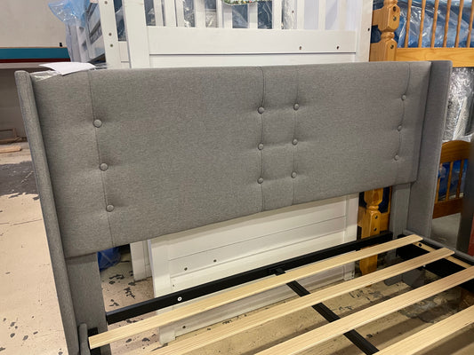 Queen Size Grey Platform Bed *10 Left At Sale Price*