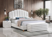 Load image into Gallery viewer, White Teddy Bear Fabric Bed