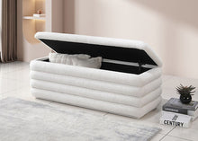 Load image into Gallery viewer, White Teddy Bear Fabric Bed