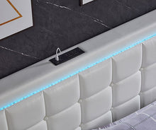 Load image into Gallery viewer, Storage Bed With Charging &amp; Lights(4 Different Designs)