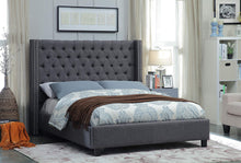 Load image into Gallery viewer, Multi Colour Platform Bed (Velvet Grey, Pink, Black, Blue, White, And Fabric Grey