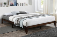 Load image into Gallery viewer, Wood Platform Bed T2367 espresso