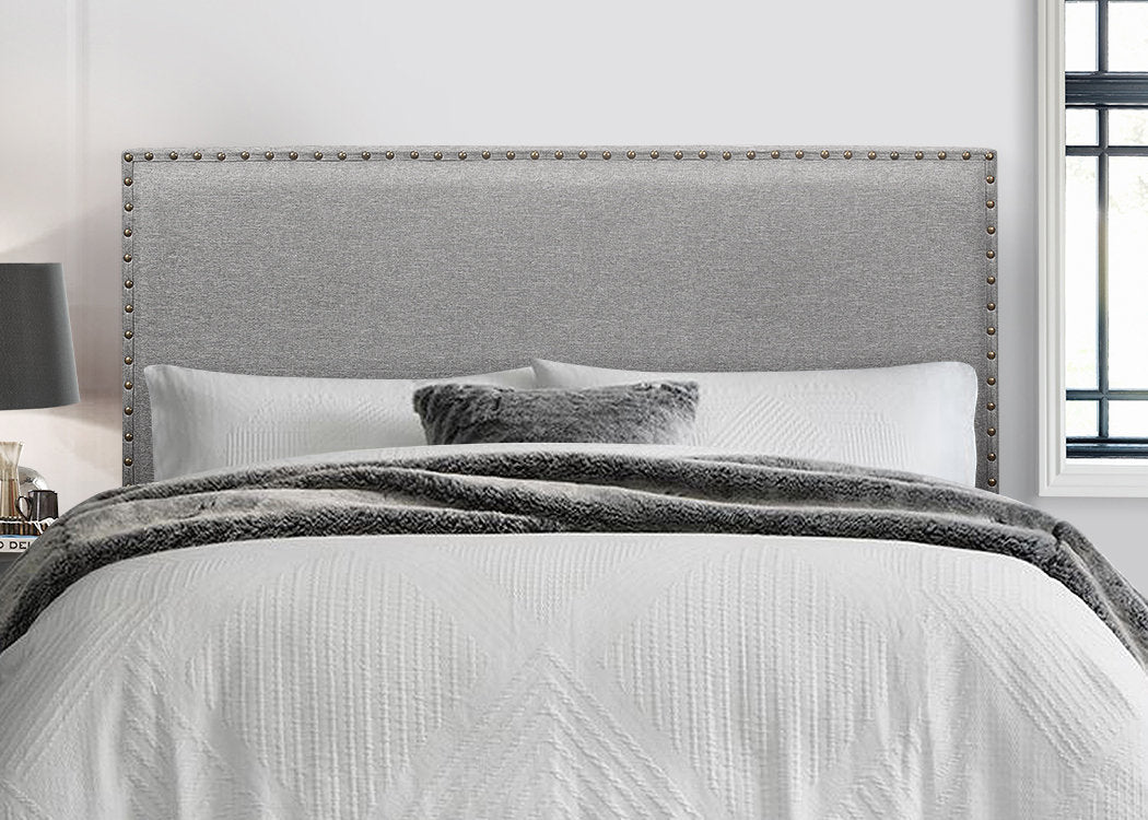 Grey clearance material headboard