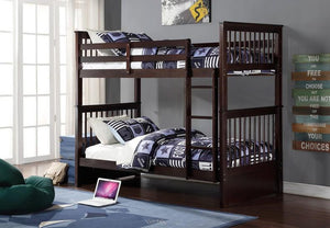 SINGLE/SINGLE SOLID WOOD BUNK BED