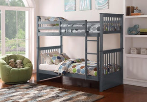 SINGLE/SINGLE SOLID WOOD BUNK BED