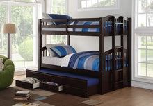 Load image into Gallery viewer, SINGLE/SINGLE BUNK BED WITH TRUNDLE &amp; DRAWERS