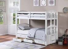 Load image into Gallery viewer, SINGLE/SINGLE BUNK BED WITH TRUNDLE &amp; DRAWERS