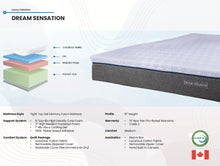 Load image into Gallery viewer, Dream Sensation Gel Infused 2.0 Memory Foam Sleep System ** includes shipping