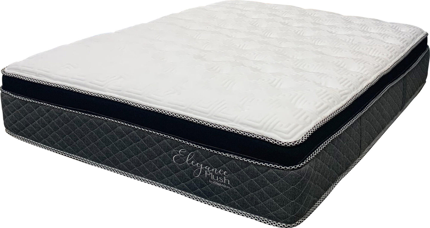 Elegance Plush Rolled Pocket Coil On Pocket Coil Mattress On Gel Memory Foam