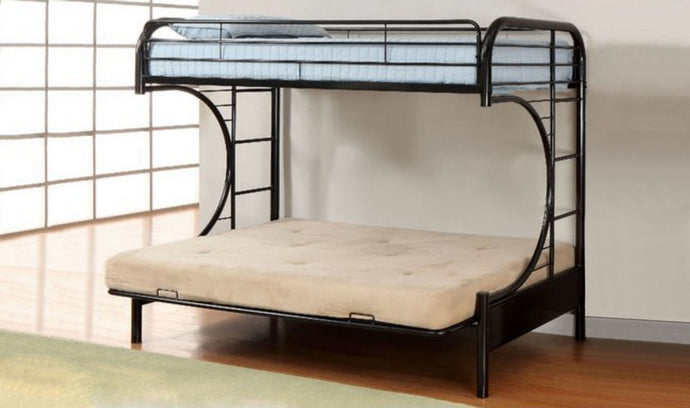 Single Over Double Futon Bunk Bed Frame Only