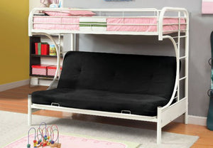 Single Over Double Futon Bunk Bed Frame Only
