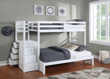 Load image into Gallery viewer, B-1892 (Single/Single)  Or (Single /Double) Stair Bunk Bed