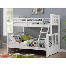 Load image into Gallery viewer, SOLID WOOD SINGLE OVER DOUBLE BUNK BED FRAME 122