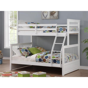 SOLID WOOD SINGLE OVER DOUBLE BUNK BED FRAME 122